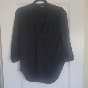Torrid Black 3/4 Sleeve Blouse